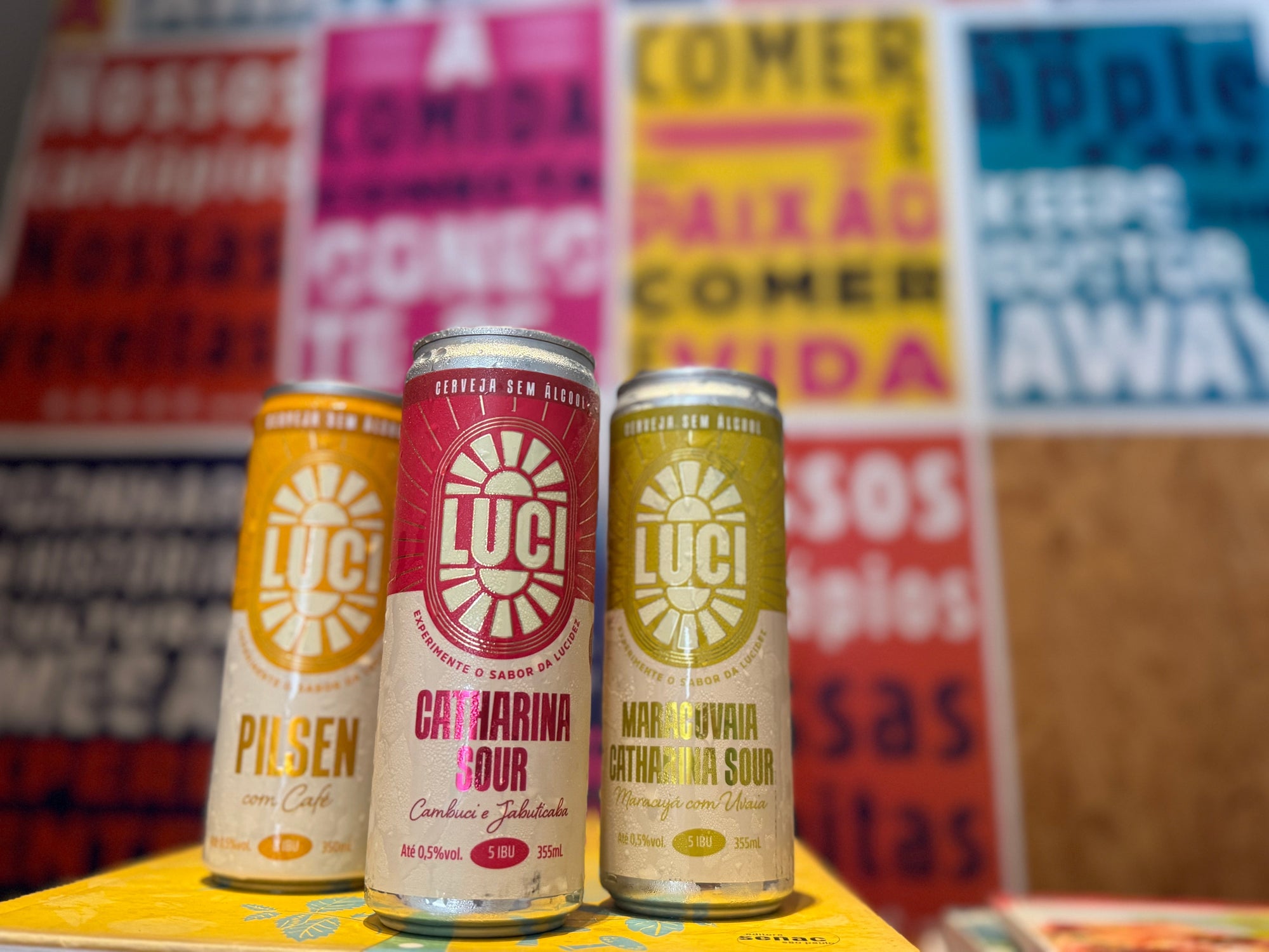 latas cervejas sem álcool luci