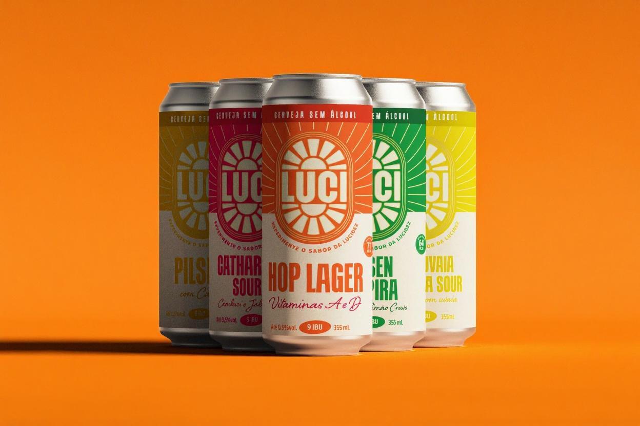 latas cerveja sem álcool
