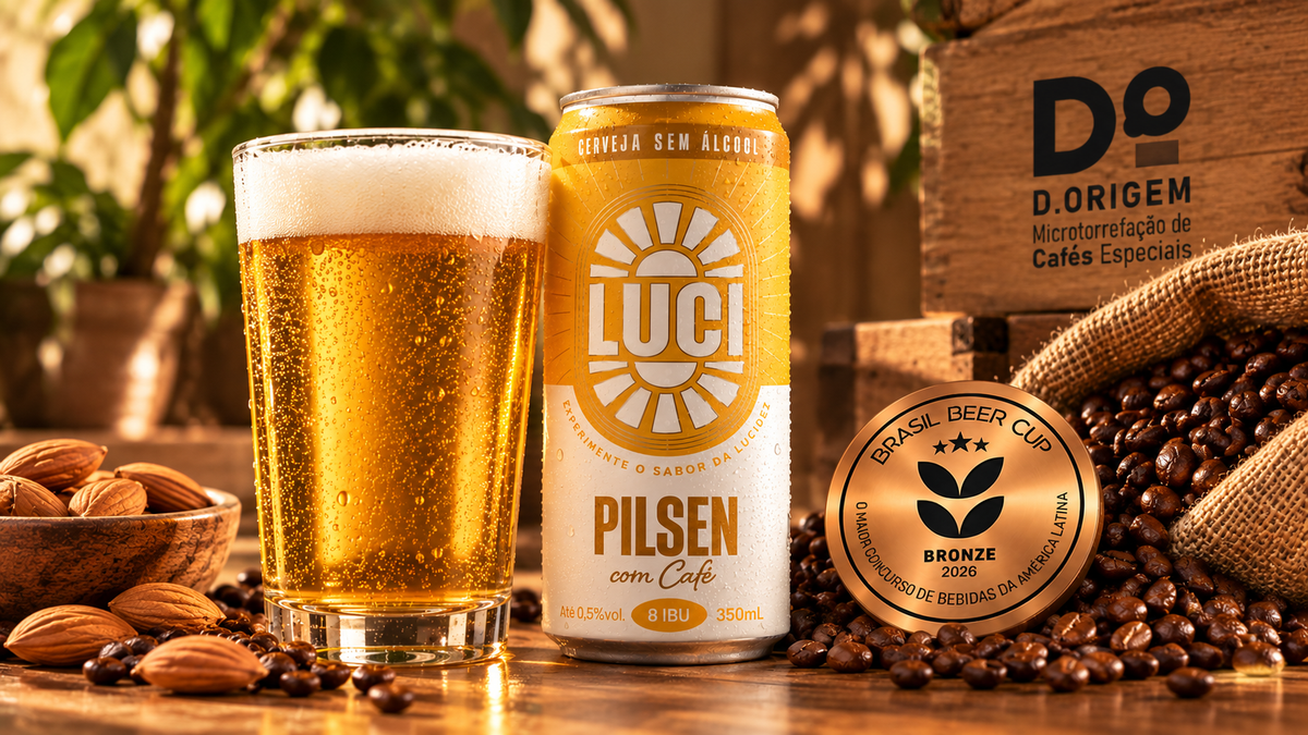 Pilsen com Café Luci: bronze no Brasil Beer Cup 2026