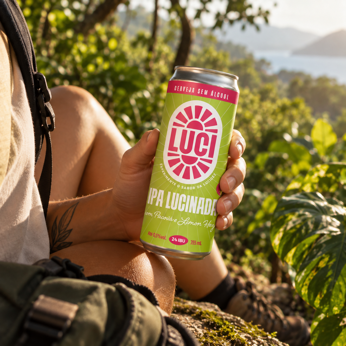 IPA Lucinada Luci® Cerveja sem Álcool Puro Malte