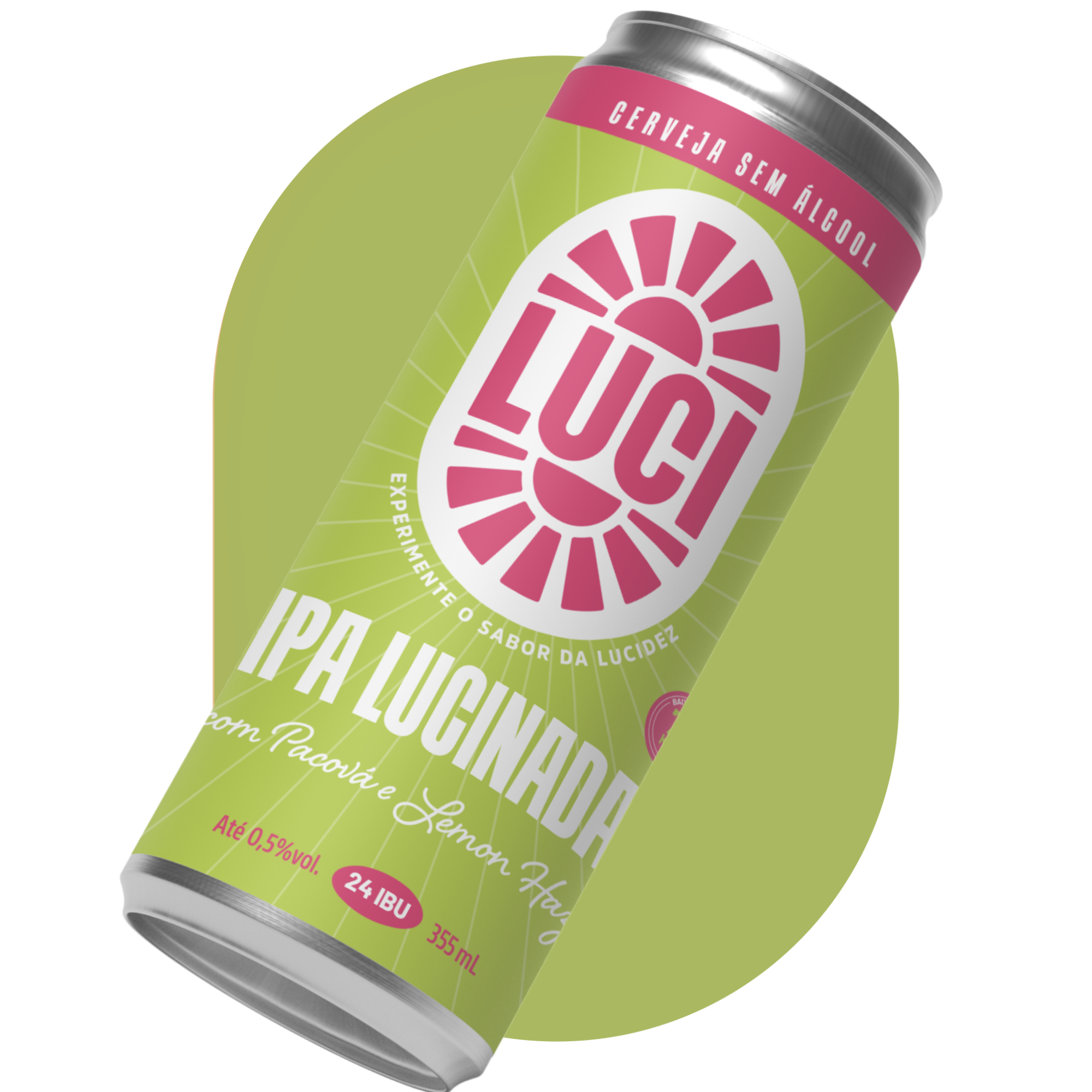 IPA Lucinada Luci™ Cerveja Sem Álcool Puro Malte